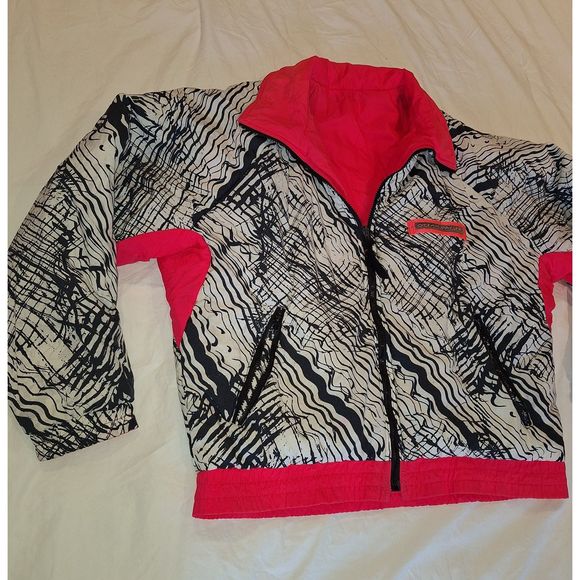 Ocean Pacific 1980's Puffer Jacket Vintage Reversible - Picture 2 of 16